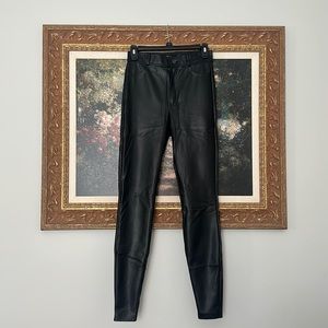 ZARA Black Faux Leather Pants